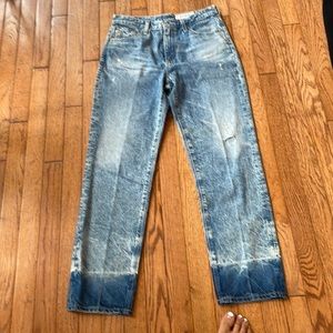 Light wash ADRIANO Goldschmidt jeans,high rise straight cut size 27 R